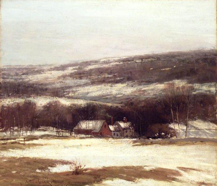Alexander Theobald Van Laer Winter Landscape oil painting picture
